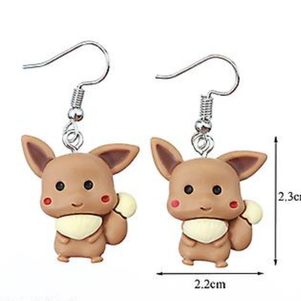 Evee pokemon earrings